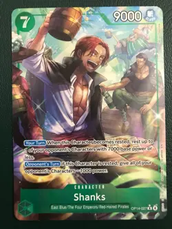 One Piece TCG Shanks (Alternate Art) OP14-027 The Azure Sea's Seven Foil English - Image 1