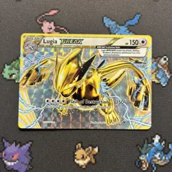 Lugia BREAK 79/124 LP/EX -Ultra Rare Pokemon Card- Fates Collide (9q) - Image 1
