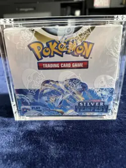 Pokemon TCG Sword & Shield - Silver Tempest Booster Box (WITH ACRYLIC CASE)￼ - Image 1