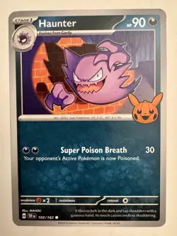 Trick or Trade Pokemon TCG Haunter 103/162 Common Regular - Image 1
