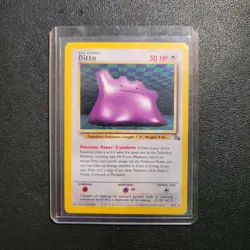 Ditto 1999 Basic Pokemon Card Holo Fossil 3/62 Vintage RARE In Great Shape!! - Image 4