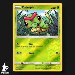 Caterpie 1/149 Reverse Holo Common SM Sun & Moon Kanako Eo Pokemon Card - Image 3