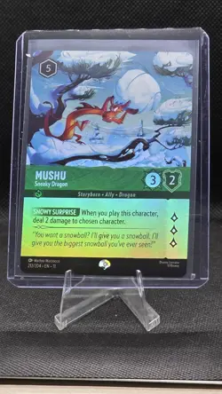 Mushu Sneeky Dragon- Epic Holo - 212/204 - Disney Lorcana - Winterspell - Image 1
