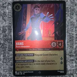 Disney Lorcana Whispers in the Well Hans Brazen Manipulator 117/204 Cold Foil - Image 2