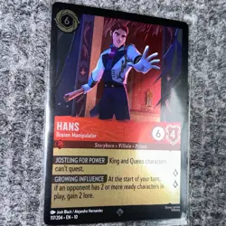 Disney Lorcana Whispers in the Well Hans Brazen Manipulator 117/204 Cold Foil - Image 3