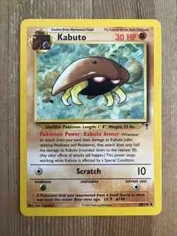 Kabuto 48/110 Uncommon Legendary Collection 2002 Pokemon WOTC Vintage VLP - Image 1