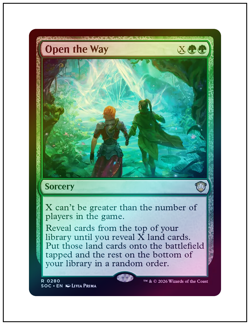Open the Way, Foil, Magic the Gathering MTG NM - Image 1