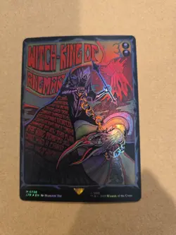 Witch-king of Angmar (Borderless Poster Foil) Card #736 LOTR MTG, NM - Image 1