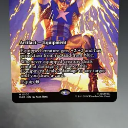 Patriotic Shield Marvel M 0100 Alternative Art Mythic Regular English MTG 2026 - Image 4