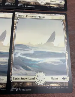 MTG Modern Horizons non foil Full Art SNOW-COVERED PLAINS x21 - Image 2