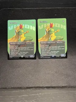 2x The Vision (Borderless) [Marvel Super Heroes] Foil & Non Foil Near Mint - Image 1