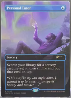 Personal Tutor #2492 Secret Lair Drop Borderless Foil Rare - Image 1