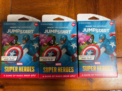 3 box,MTG Magic the Gathering Marvel Super Heroes Jump Start 2 Boosters Sealed, - Image 1