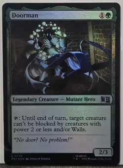 Magic: The Gathering Doorman 720 Commander: Marvel Super Heroes Foil - Image 1