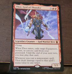 MTG Thor, God of Thunder 156 | Marvel Super Heroes | Mythic Rare | Regular - Image 1