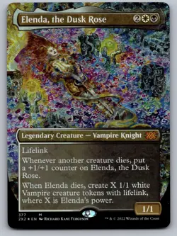 Elenda, the Dusk Rose (Borderless) 377 Double Masters 2022 MTG Foil NM - Image 1