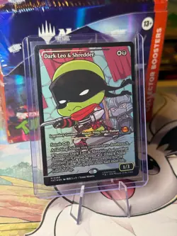 MTG Dark Leo & Shredder 0289 Showcase Foil TMNT Mythic Rare - Image 1