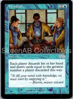 MTG SkeenAB Windfall Urza's Saga NM - Image 1