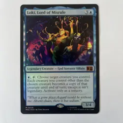 Magic The Gathering Loki, Lord Of Misrule (Foil) Marvel 0628 - Image 1