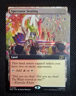 MTG Spectator Seating Extended Art Non-Foil Marvel Super Heroes - Image 1