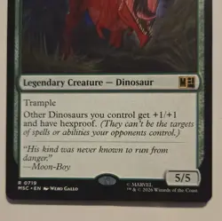 MTG MSC Marvel Rare Devil Dinosaur 0719! Great Card To Add To Your Deck! - Image 3