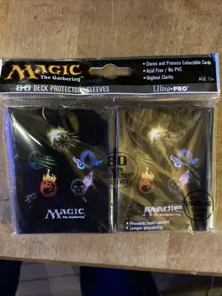 MAGIC THE GATHERING SLEEVES: Mana Symbols (80ct) (ULP 86114) MTG - Image 1