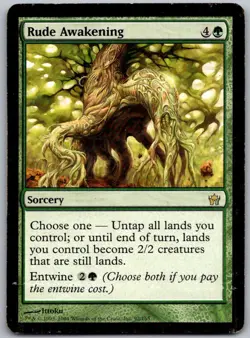 Rude Awakening 92 Rare Fifth Dawn Magic: The Gathering Lightly Played - Image 1