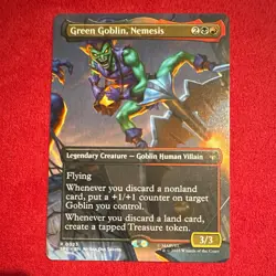 Magic: MTG Green Goblin, Nemesis 0023 Regular Rare EN Borderless - Image 1