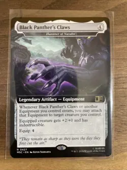 x1 Black Panther's Claws - Hammer of Nazahn R MTG Commander: Marvel Super Heroes - Image 1