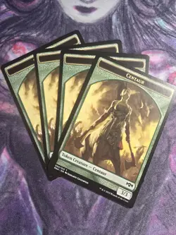 MTG 4x Centaur Token x4 NM Ravnica Allegiance Magic 3/3 Green Playset - Image 1
