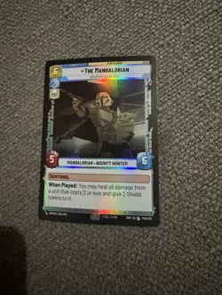 The Mandalorian Wherever I Go, He Goes, Foil, Star Wars Unlimited - Image 1