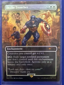 In the Trenches, M 1729, NM Foil, MTG Secret Lair x Marvel, Captain America, SLD - Image 1