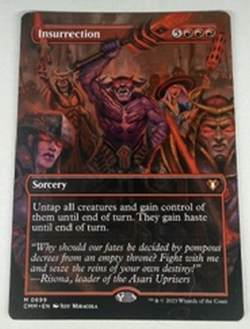 Insurrection #699 Borderless Full Art Commander Masters CMM MTG Mythic Rare - Image 1