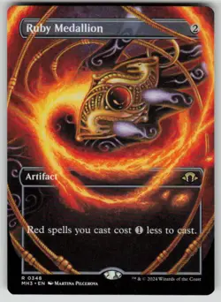 Ruby Medallion (Borderless) Rare Modern Horizons 3 348 MTG Near Mint 2024 - Image 1