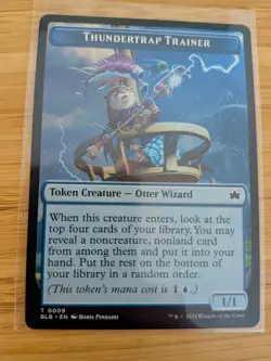 MTG Thundertrap Trainer Token 0009 Bloomburrow M/NM Free UK P&P - Image 1