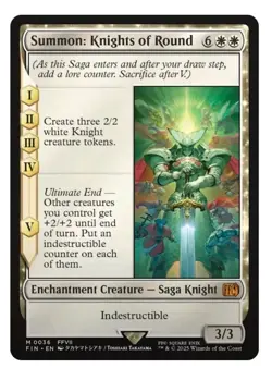 1x MTG Summon Knights of Round - Final Fantasy Mythic! NM Mint - Image 1