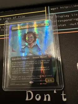 Zimone, Paradox Sculptor (Borderless) (Mana Foil) Foundations Foil - Image 1