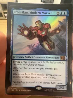 Iron Man Modern Marvel Foil 830 Marvel Super Heroes Magic the Gathering - Image 1