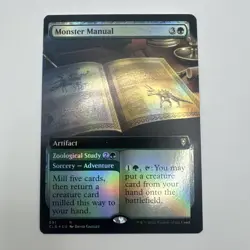 Foil Monster Manual (Extended Art) R Legends: Battle for Baldur's Gate 591 NM - Image 1