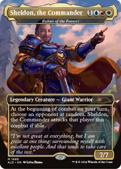 MTG Sheldon, the Commander - Ruhan of the Fomori - Rainbow Foil, NM-Mint, Englis - Image 1