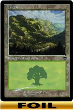 FOREST ** RETRO FOIL ** #449 - Commander Masters - NM MTG - Image 1