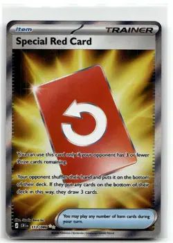Special Red Card 113/086 Ultra Rare Chaos Rising Pokemon Holo NM #2 - Image 1