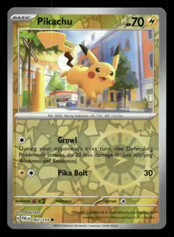 Pikachu 062/193 Paldea Evolved Reverse Holo NM/M Pokemon - Image 1