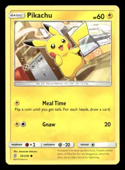 Pikachu 55/236 Unified Minds NM/M Pokemon - Image 1