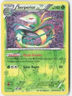 Serperior RC3/RC25 Holo Legendary Treasures: Radiant Collection Pokemon NM - Image 1