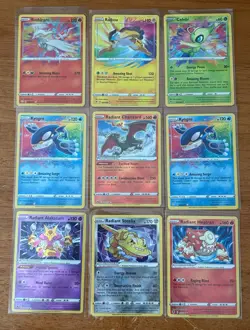 Pokemon TCG Radiant & Amazing Rare Lot of 9 Cards - Radiant Charizard - Image 1