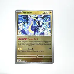 Pokemon Miraidon 028/084 Reverse Holo Rare - Pitch Black IN HAND - Image 1