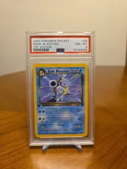 2000 Pokemon Rocket Dark Blastoise 20/82 1st Edition TEAM ROCKET PSA 8 - Image 1