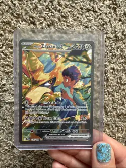 Nintendo Pokemon TCG Hop's Zacian ex 186/159 Journey Together Full Art Holo - Image 1
