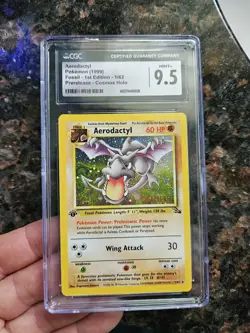 Wotc Promo Aerodactyl Prerelease 1st Ed Holo 1/62 1999 CGC 9.5 ENG - Image 1